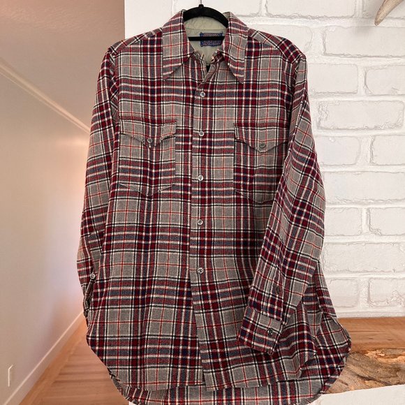 Vintage Men's Pendleton Wool Flannel - Picture 1 of 5